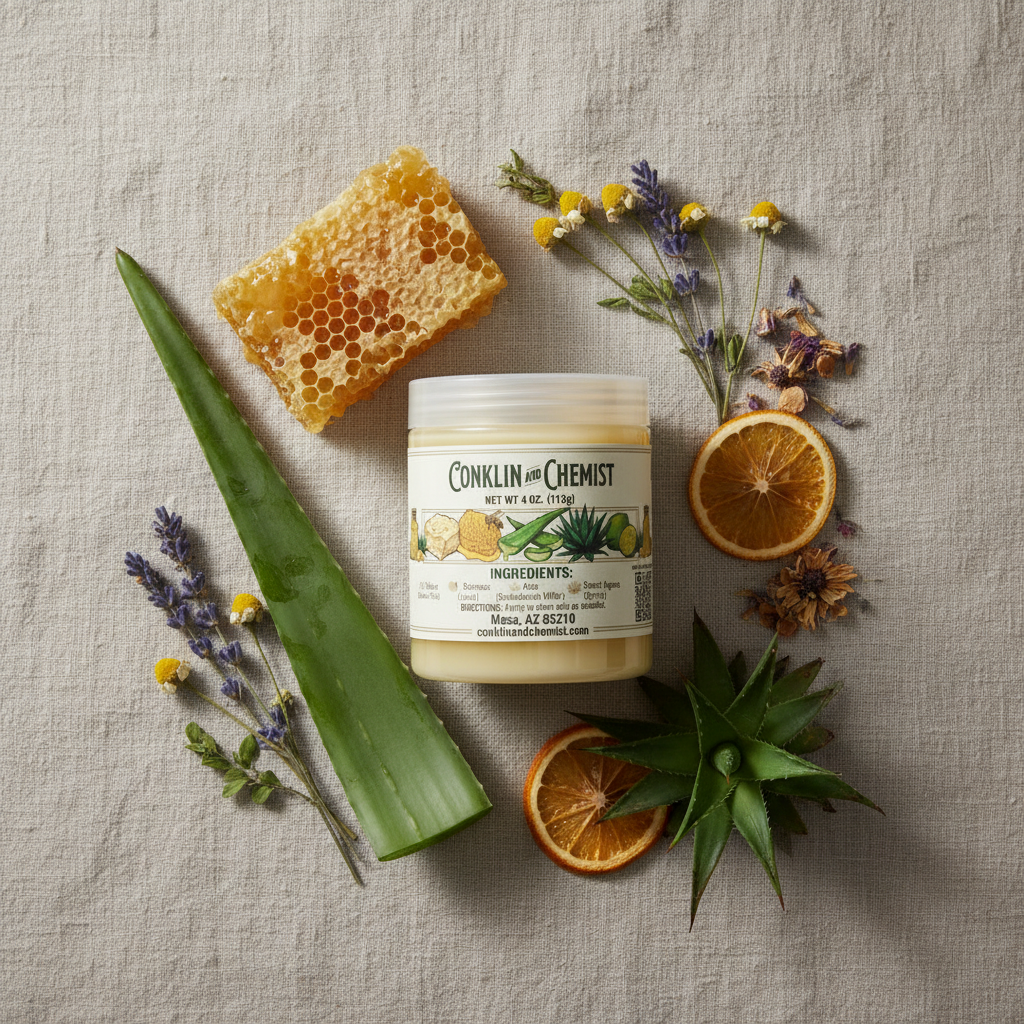 Body Balm Flat Lay