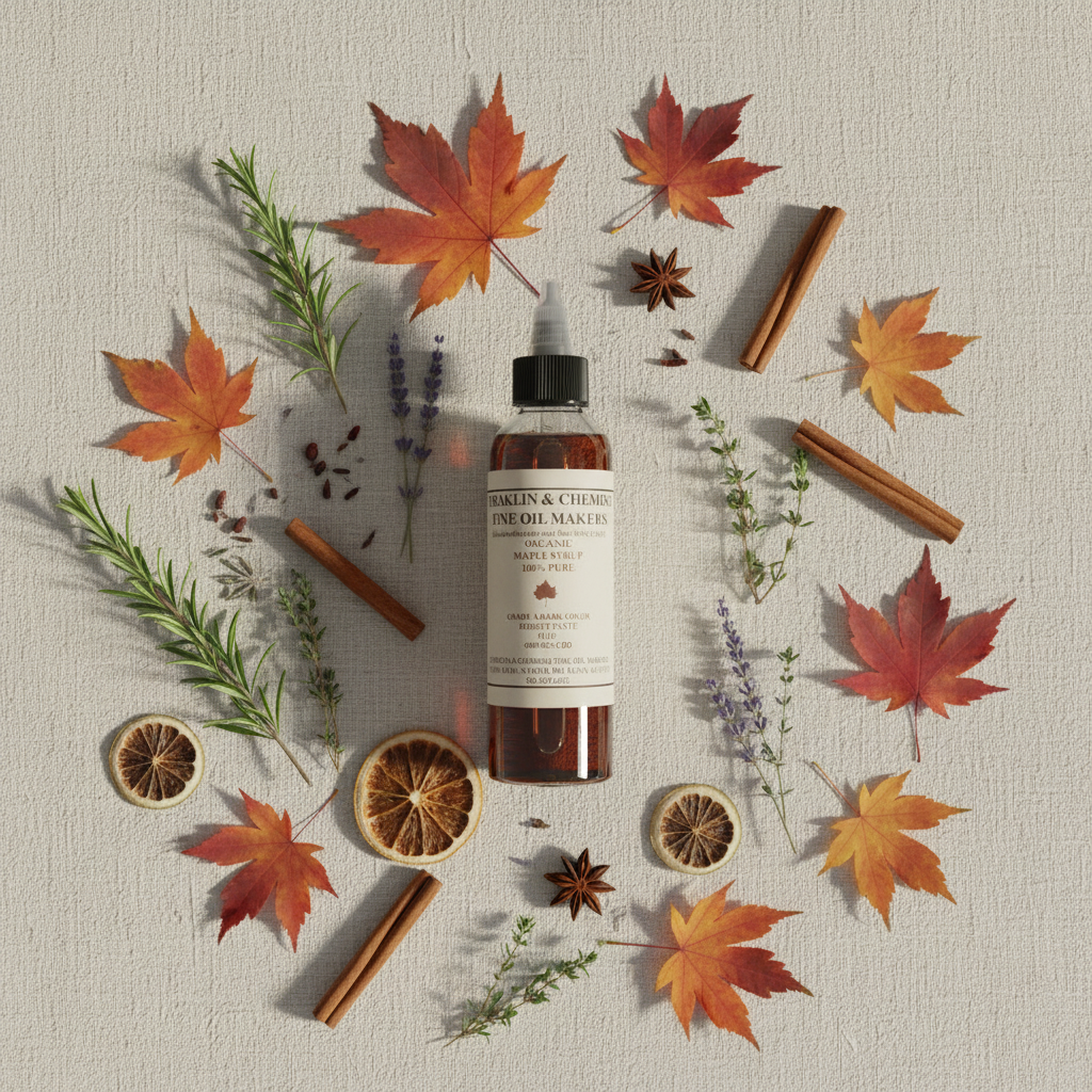 Maple Syrup - Botanical Flat Lay