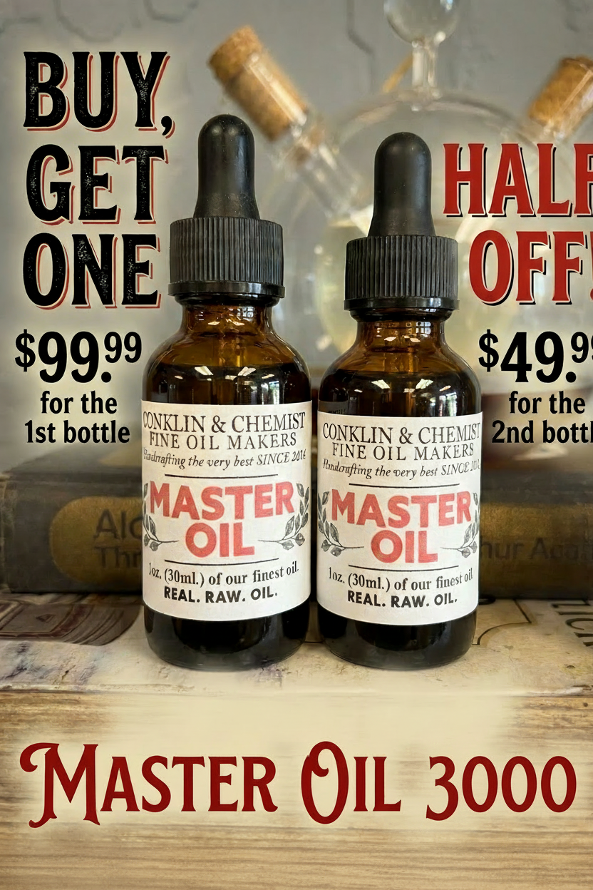 Master Oil Sale - Buy Get One Half Off