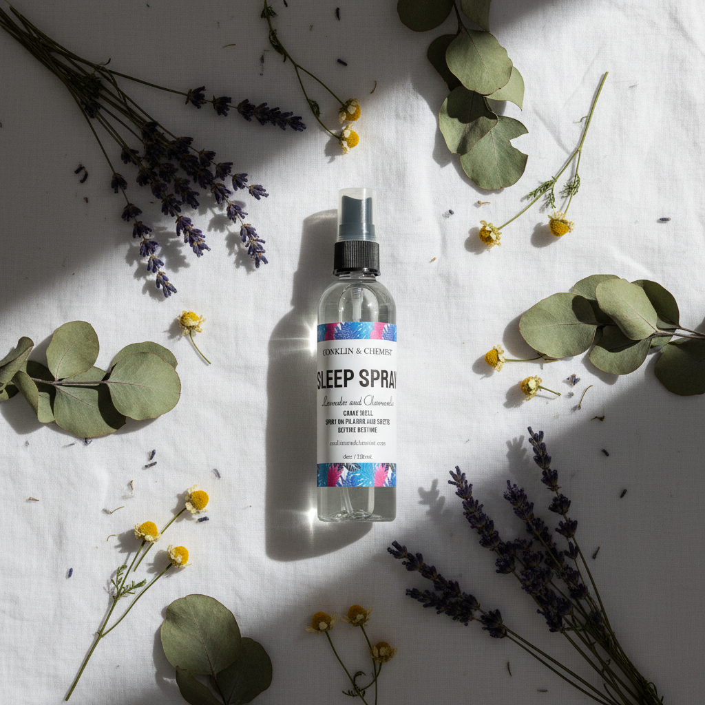 Sleep Spray Flat Lay